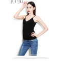 Summer New Women Sexy V-Neck Halter Vest Bottoming Slim Short Ultra-Breathable Hemp Fabric Top Vest Factory